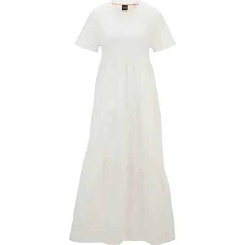 Weiße Offene Kleid Enesi , Damen, Größe: L - Boss - Modalova
