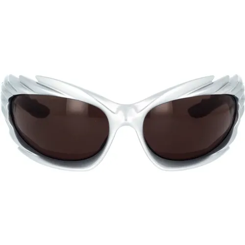 Spike Rectangle Sunglasses Bb0255S 003 , unisex, Sizes: ONE SIZE - Balenciaga - Modalova