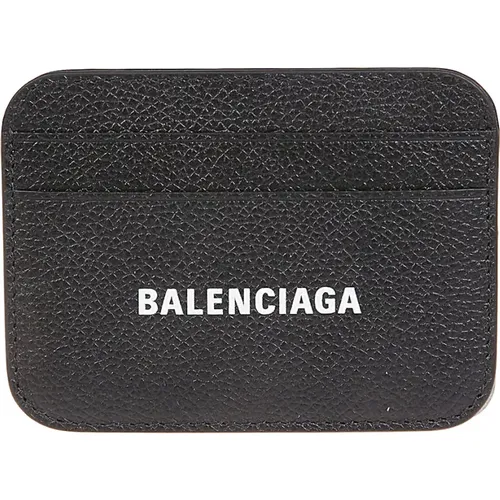 Leather Credit Card Wallet , female, Sizes: ONE SIZE - Balenciaga - Modalova