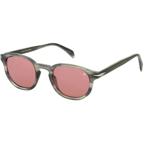 Grey Horn/Pink Sunglasses,David Beckham Sonnenbrille DB 1007/S,Stylische Sonnenbrille DB 1007/S,Db 1007/S Sunglasses,/Blue Shaded Sunglasses - Eyewear by David Beckham - Modalova