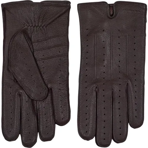 Premium Leather Gloves, Dark , male, Sizes: XL, S, L, M - Howard London - Modalova