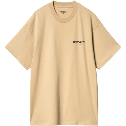 Cotton Logo Print T-shirt , male, Sizes: XS, 2XL, XL - Carhartt WIP - Modalova