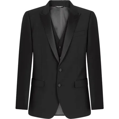 Elegant Suit Gk2Wmtfu2Z87Rb6712 , male, Sizes: XL, L - Dolce & Gabbana - Modalova