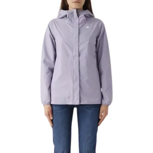 Womens Clothing Jackets Coats Violet Glicine Ss24 , female, Sizes: XS, S, XL - K-way - Modalova