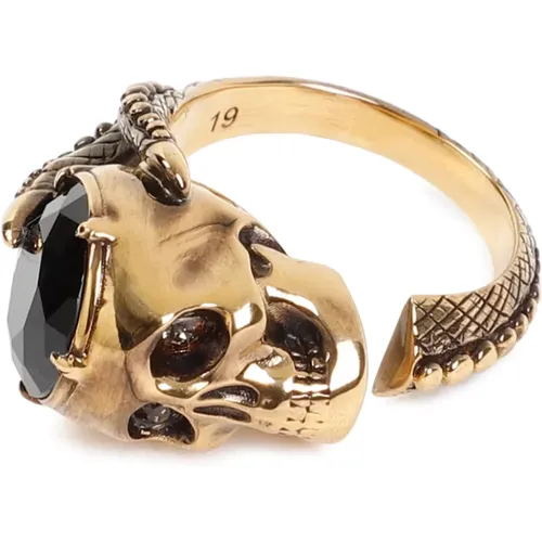 Victorian Skull Ring , Herren, Größe: 58 MM - alexander mcqueen - Modalova