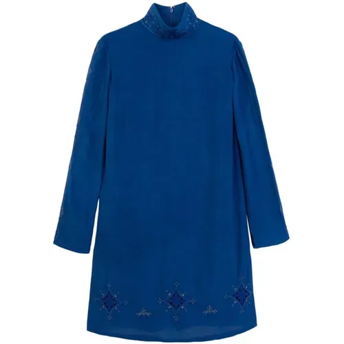 Turtleneck Dress for Fall/Winter , female, Sizes: M - Desigual - Modalova