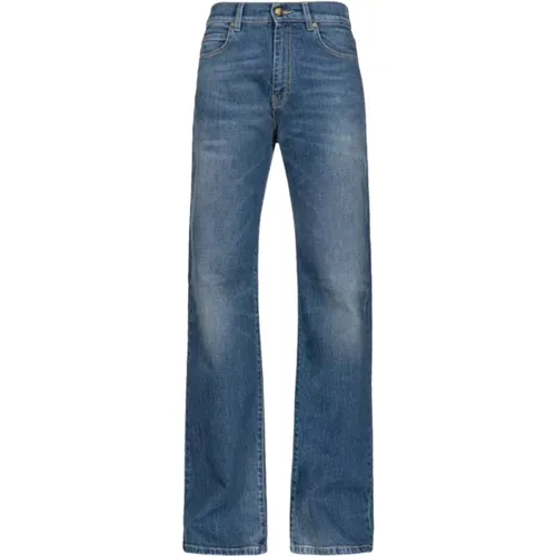 Jeans Wide LEG IN Denim Comfort , female, Sizes: W26, W27, W25 - pinko - Modalova