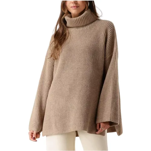 Eleganter Rollkragen-Strickpullover , Damen, Größe: L - Selected Femme - Modalova