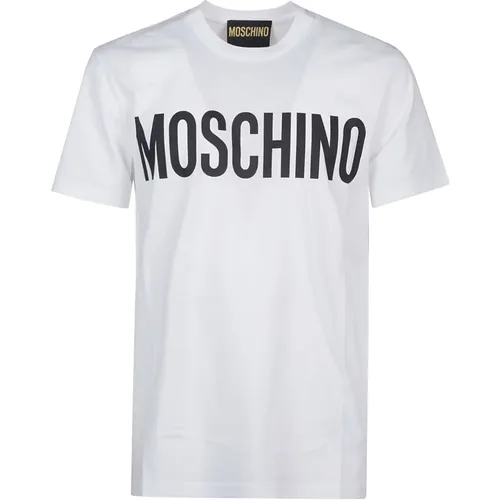 Lässiges Baumwoll T-Shirt , Herren, Größe: M - Moschino - Modalova