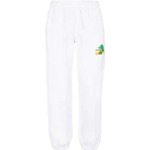 Off , Logo Cotton Sweatpants , male, Sizes: S, L - Off White - Modalova