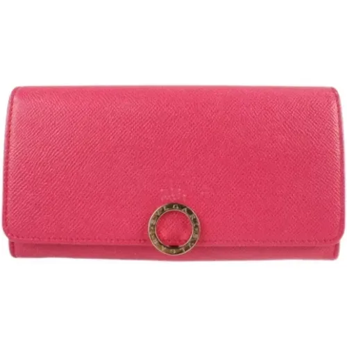 Pre-owned Leather wallets , female, Sizes: ONE SIZE - Bvlgari Vintage - Modalova