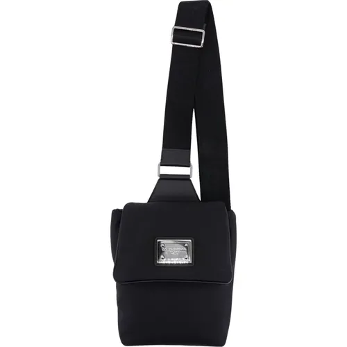 Shoulder Bag with Flap Closure , male, Sizes: ONE SIZE - Dolce & Gabbana - Modalova