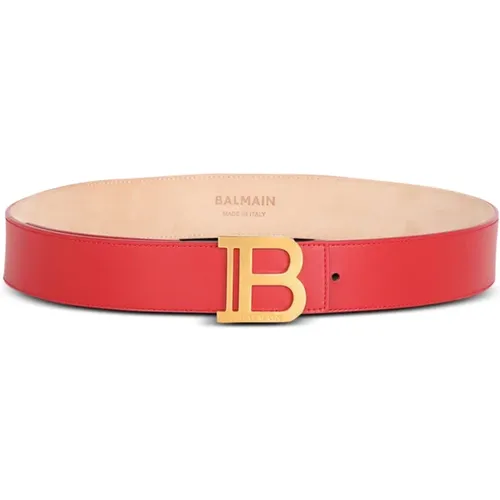 High Summer Capsule - Leather B-Belt belt - Balmain - Modalova