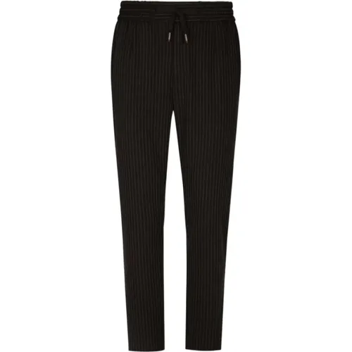 Stretchy Jogger Pants , male, Sizes: M, XL - Dolce & Gabbana - Modalova