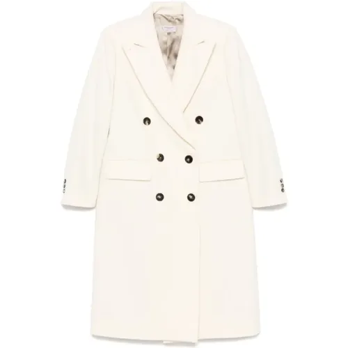 Wool Double-Breasted Coat , female, Sizes: XS, 2XS, S, M - Alberto Biani - Modalova