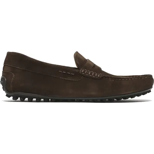 Suede Moccasins , male, Sizes: 9 UK, 7 UK, 6 UK, 11 UK, 8 UK - Rossano Bisconti - Modalova