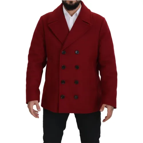 Luxurious Double-Breasted Coat , male, Sizes: XL - Dolce & Gabbana - Modalova