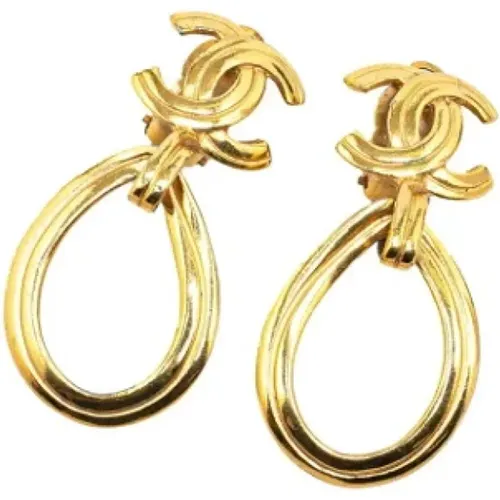 Pre-owned Metal earrings , female, Sizes: ONE SIZE - Chanel Vintage - Modalova