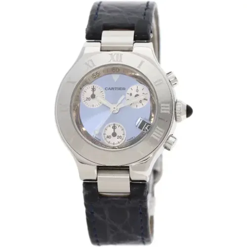 Pre-owned Stainless Steel watches , female, Sizes: ONE SIZE - Cartier Vintage - Modalova