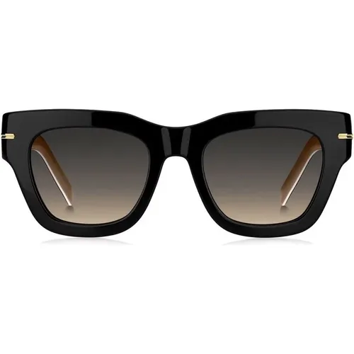 Beige/Brown Shaded Sunglasses , female, Sizes: 51 MM - Hugo Boss - Modalova