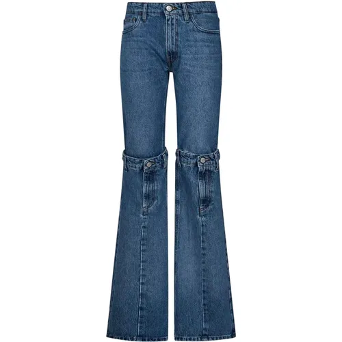 Flared Jeans with Metal Details , female, Sizes: M, S - Coperni - Modalova
