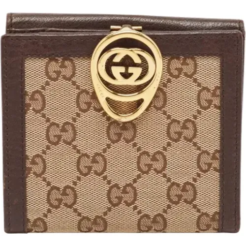 Pre-owned Canvas wallets , female, Sizes: ONE SIZE - Gucci Vintage - Modalova