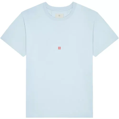 Blau Flamingo Rundhals T-shirt , Herren, Größe: L - Givenchy - Modalova