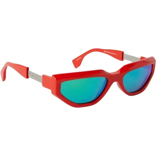 Geometric Cat-Eye Sunglasses , unisex, Sizes: 58 MM - Marcelo Burlon - Modalova