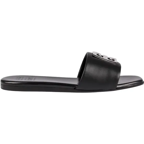 Leather Slider Sandals , female, Sizes: 2 UK - Givenchy - Modalova