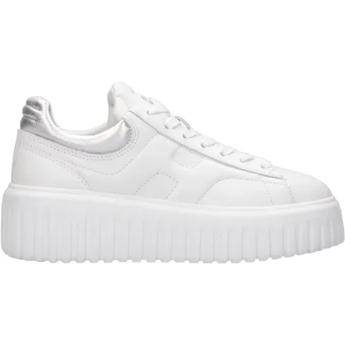 Weiße Sneakers Nappa Ikonischer Stil , Damen, Größe: 37 1/2 EU - Hogan - Modalova