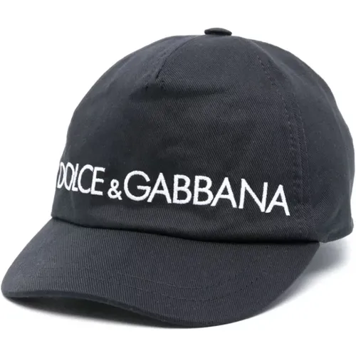 Kinder Schwarzes Zubehör mit Logo - Dolce & Gabbana - Modalova