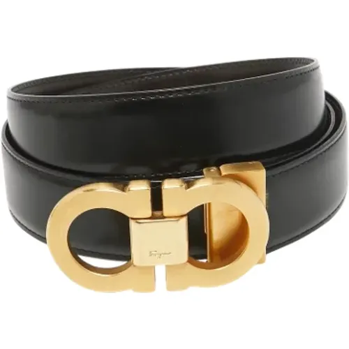 Pre-owned Leather belts , male, Sizes: ONE SIZE - Salvatore Ferragamo Pre-owned - Modalova