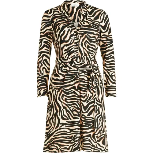 Animal Print Jersey Kleid , Damen, Größe: 2XL - Vera Mont - Modalova