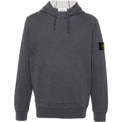 Grey Sweatshirt Ss24 Men's Fashion , male, Sizes: M - Stone Island - Modalova