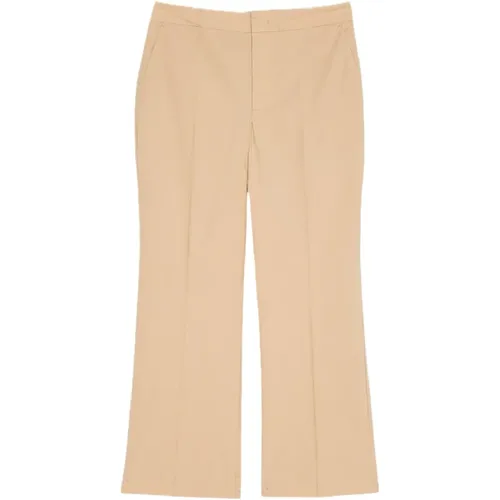 Ginger Root Cotton Flare Pants , female, Sizes: XS, L, 2XS, S, M - Twinset - Modalova