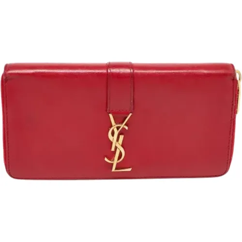 Pre-owned Leather wallets , female, Sizes: ONE SIZE - Yves Saint Laurent Vintage - Modalova