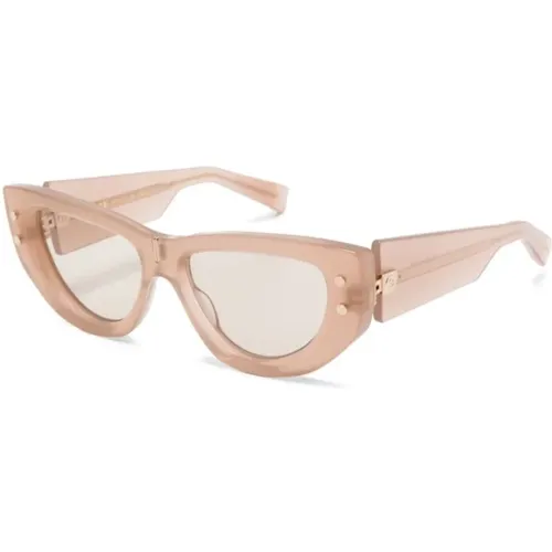 Klare Sonnenbrille für den täglichen Gebrauch , Damen, Größe: 55 MM - Balmain - Modalova
