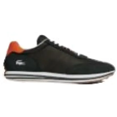 Dark Green Orange Sneakers , male, Sizes: 10 1/2 UK, 6 1/2 UK, 7 1/2 UK, 9 1/2 UK, 8 1/2 UK - Lacoste - Modalova