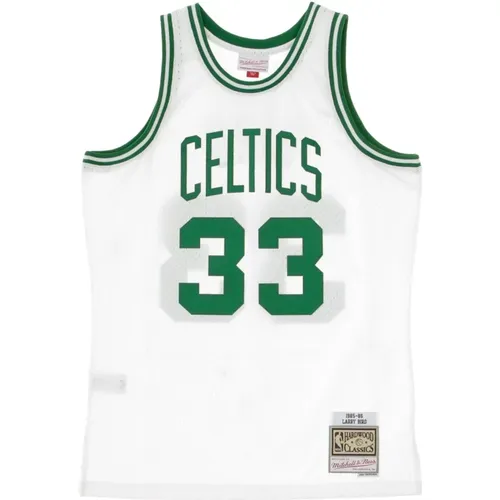 Larry Bird Basketball Tank Top , Herren, Größe: 2XL - Mitchell & Ness - Modalova