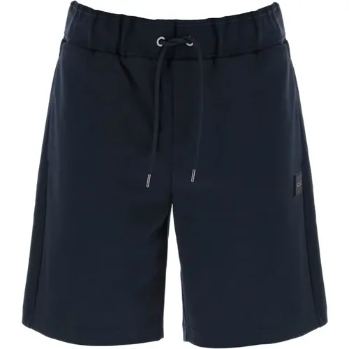 Sportliche Bermuda-Shorts mit Logo-Patch , Herren, Größe: XL - Boss - Modalova
