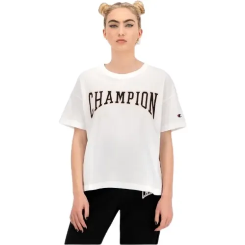 Organisches Baumwoll Damen T-Shirt , Damen, Größe: XS - Champion - Modalova