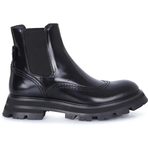Leather Ankle Boots , female, Sizes: 7 UK - alexander mcqueen - Modalova