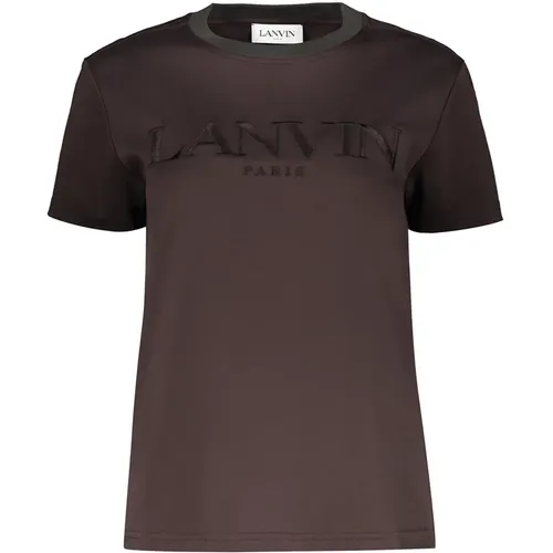 Besticktes Baumwoll-T-Shirt Lanvin - Lanvin - Modalova