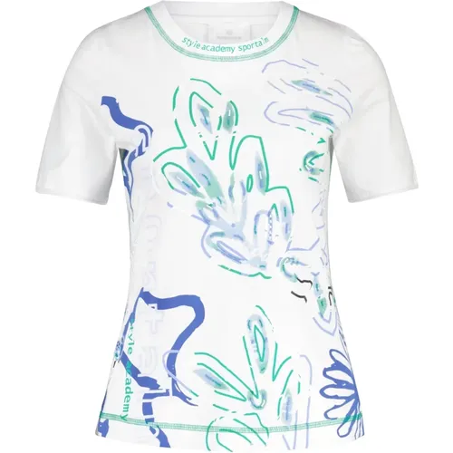 Floral Print T-Shirt , female, Sizes: M, XL, 4XL, 5XL, XS, L, 3XL, S, 2XL - Sportalm - Modalova