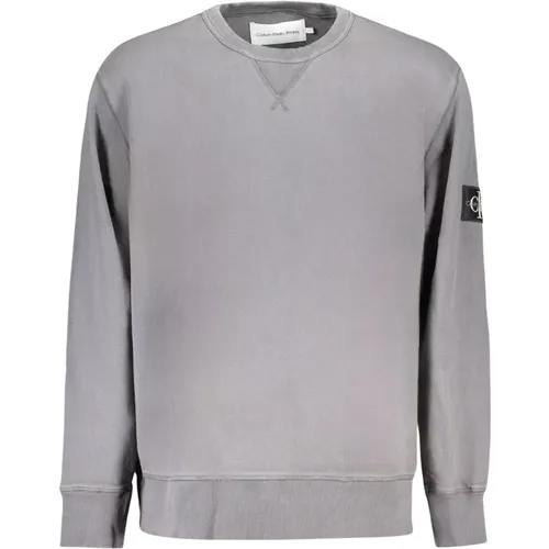 Long Sleeve Sweatshirt with Logo , male, Sizes: XL, 2XL, S, L - Calvin Klein - Modalova