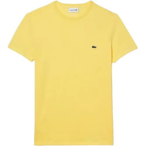 Cotton T-shirt , male, Sizes: M, S - Lacoste - Modalova