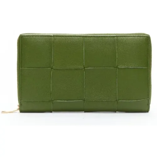 Pre-owned Leather wallets , female, Sizes: ONE SIZE - Bottega Veneta Vintage - Modalova