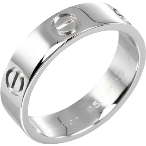 Pre-owned Platinum rings , female, Sizes: ONE SIZE - Cartier Vintage - Modalova