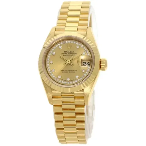 Pre-owned Stainless Steel watches , female, Sizes: ONE SIZE - Rolex Vintage - Modalova