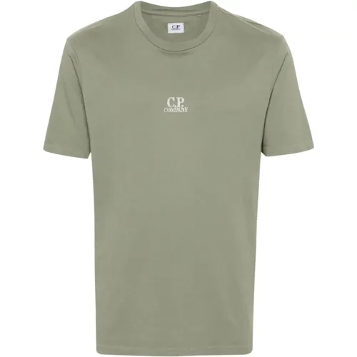 Lässiges Jersey-T-Shirt , Herren, Größe: 2XL - C.P. Company - Modalova